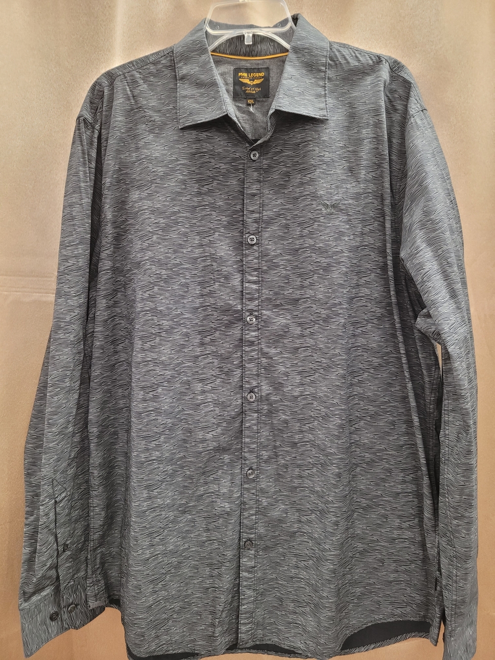 PME LEGEND Men's Long-Sleeve Button-Up Shirt - Heather Gray
